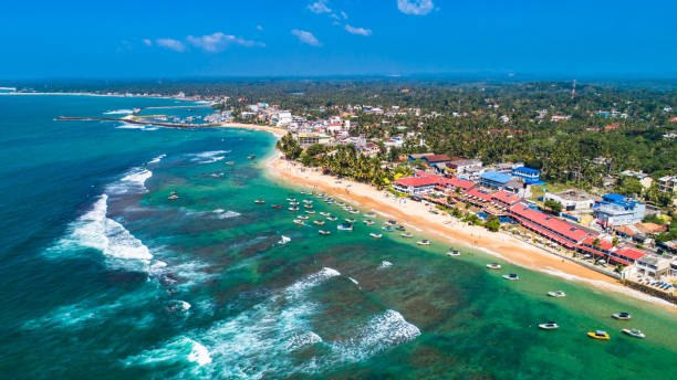 istock Aerial. Hikkaduwa beach. Sri Lanka. 1131851966