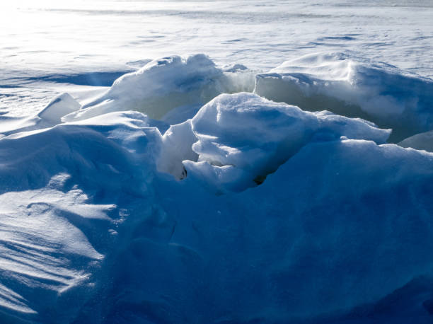 istock The Patterns in the snow after a blizzard. Snow after a blizzard. Snow drift. 1131853784