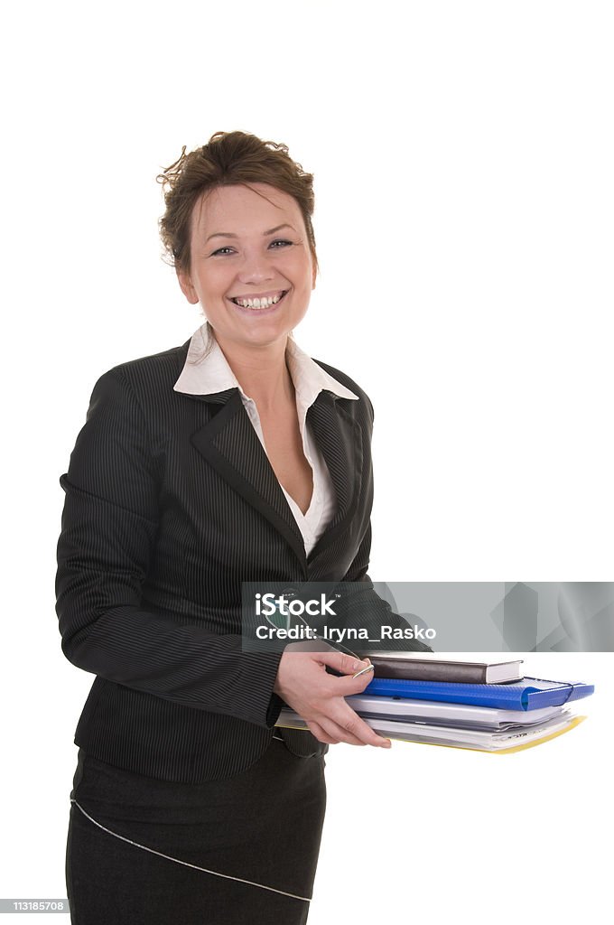 Mulher de negócios com documentos - Royalty-free Adulto Foto de stock