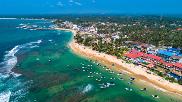 istock Aerial. Hikkaduwa beach. Sri Lanka. 1131857551