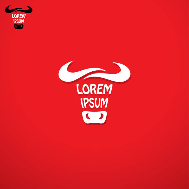 Bull, cow icon - isolated vector illustration Bull, cow icon blood sport stock illustrations