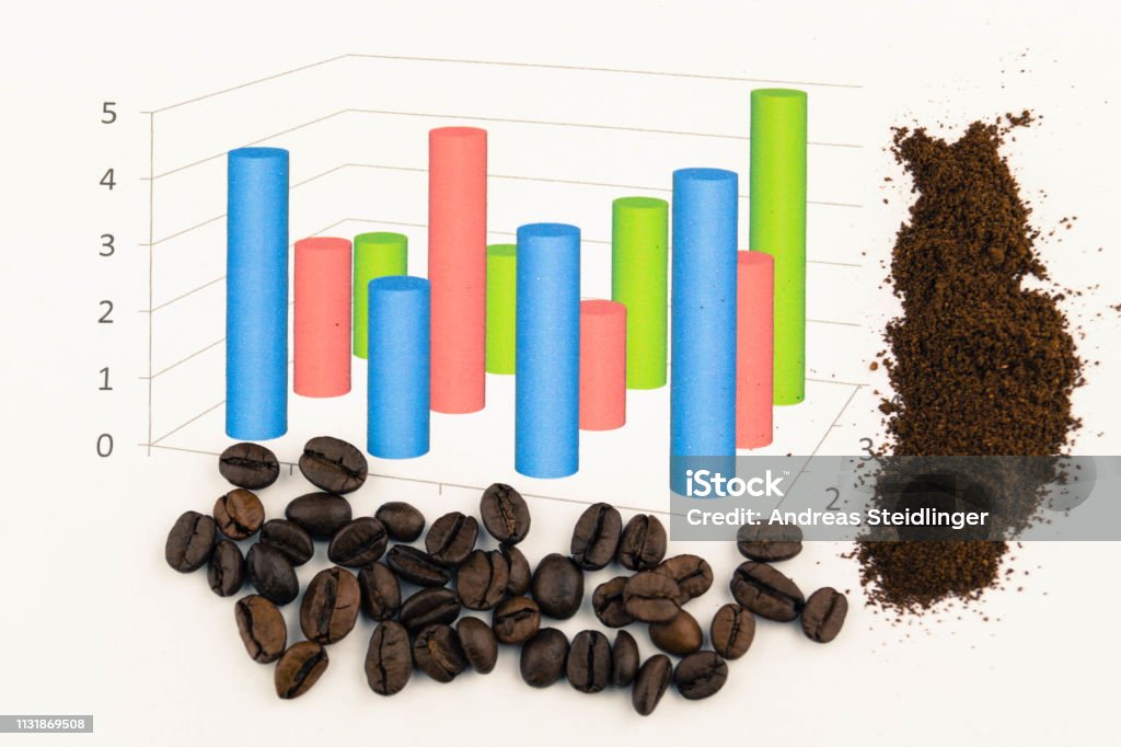 Coffee The popular hot drink from the roasted bean of the coffee plant Arabica Coffee - Drink Stock Photo