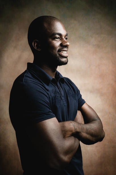 istock Portrait of a young man in studio 1131869713