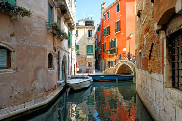 istock Narrow canal of Venice 1131871300