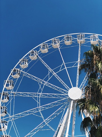 The wheel of Cannes in the middle of summer.