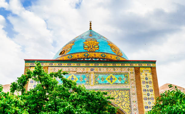 istock View on blue mosque inYerevan with Decorated cupola, Armenia 1131872705