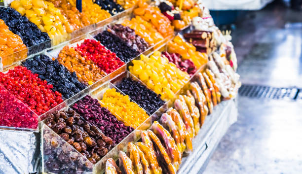 istock Fresh sweets displayed at a market in Kutaisi, Georgia. 1131872889