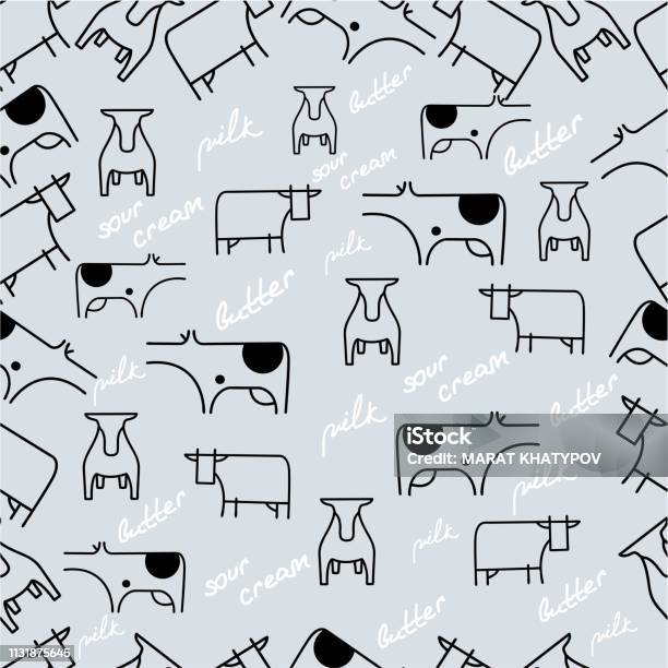Library Cow Pattern Cow Pattern Stock Illustration - Download Image Now - Animal, Art, Art ...
