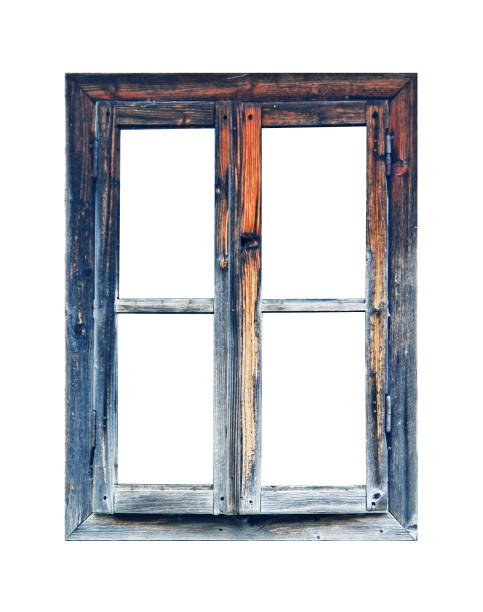 istock Vintage wooden window 1131879060