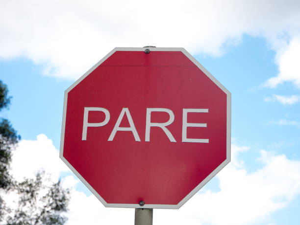 istock Spanish Stop sign. 