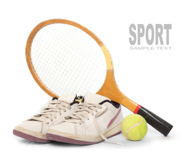 Sports accessories isolated on white background.
