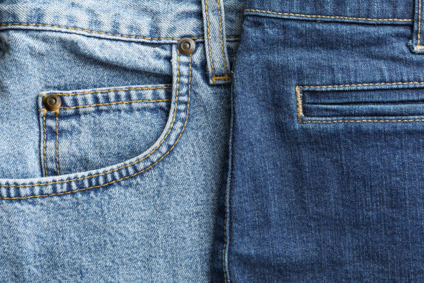 istock Closeup view of jeans pocket as background, space for text 1131884820