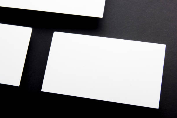 istock Business cards blank. Mockup on color background. Flat Lay. copy space for text 1131895684