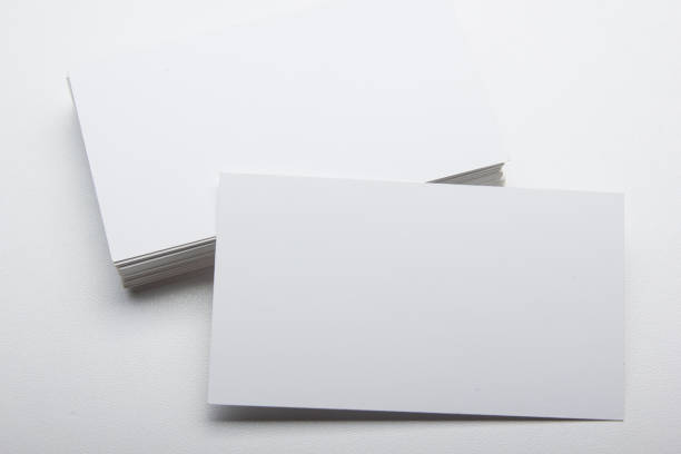 istock Business cards blank. Mockup on color background. Flat Lay. copy space for text 1131897277