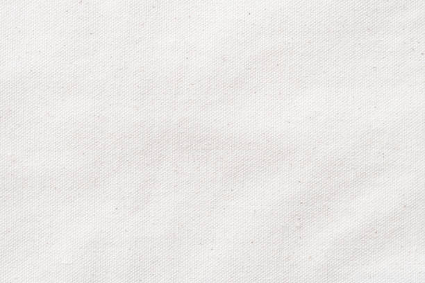 sfondo di tela bianca in tela tela di tessuto naturale di cotone per carta da parati e sfondo di design - nobody colors wool cotton foto e immagini stock