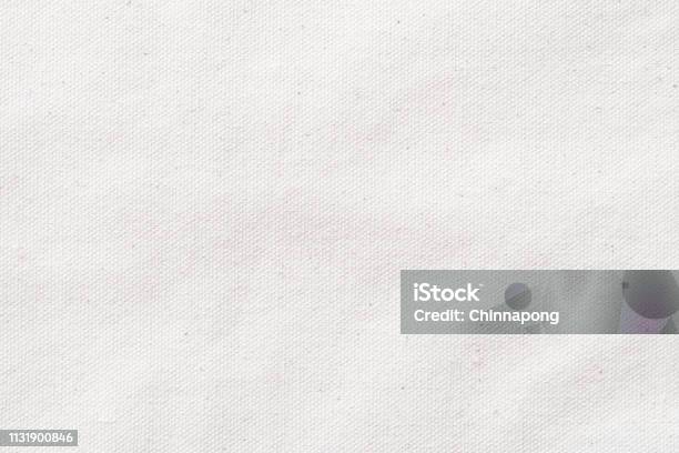 White Canvas Burlap Texture Background Of Cotton Natural Fabric Cloth For Wallpaper And Design Backdrop Stock Photo - Download Image Now