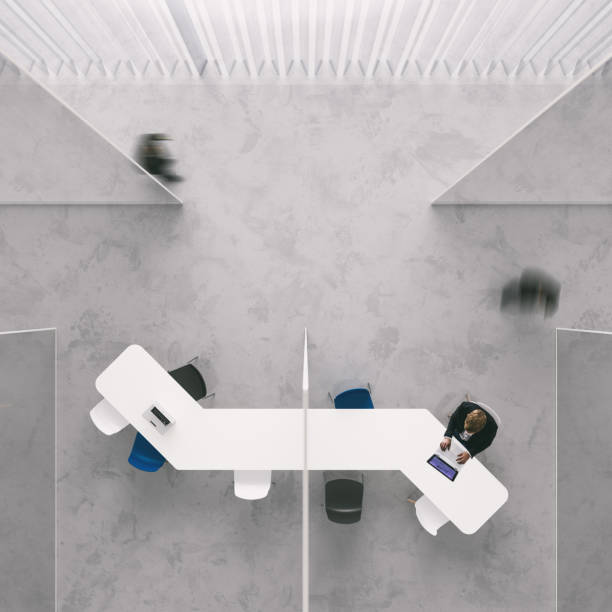 istock High angle view of a modern office 1131903839