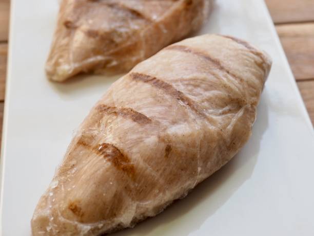 istock Frozen roast chicken, Frozen food 1131904748