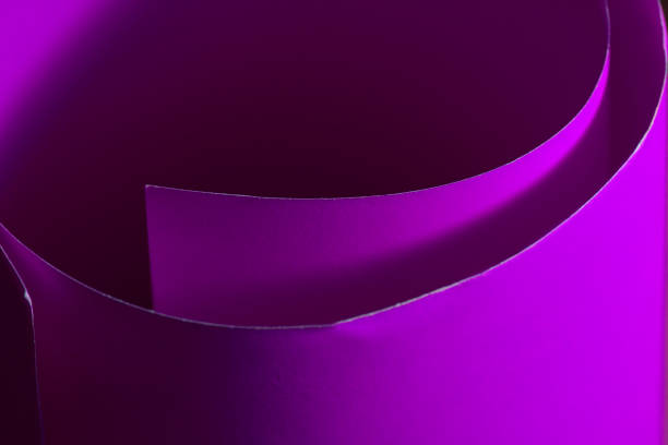 istock Purple Curled paper background. 1131904912