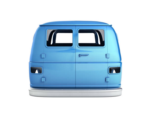 istock body van with no wheel isolated on white background 3d back view without shadow 1131910200