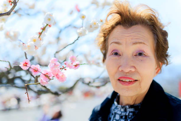 Smile with Asian senior