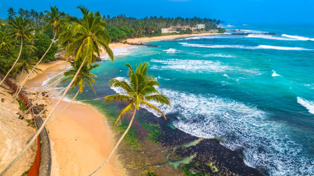 istock Aerial. Beach view in Unawatuna, Sri Lanka. 1131912708
