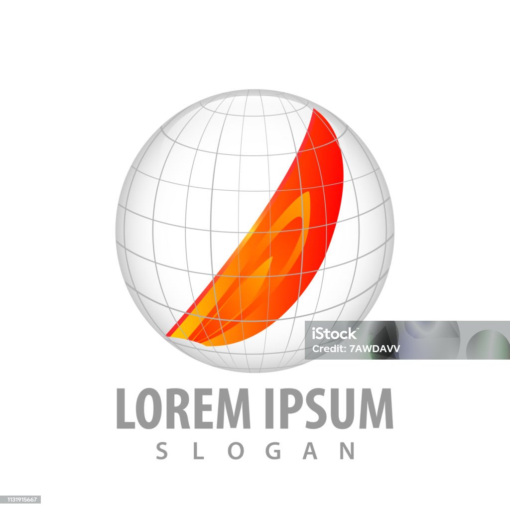 Logotipo Do Fogo E ícones App Do Molde Dos Símbolos Ilustração do