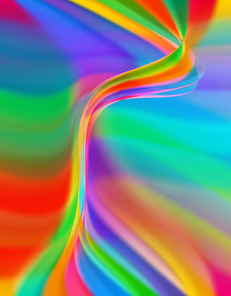 istock Abstract wavy lines soft elegant background with vibrant colors. 1131916982