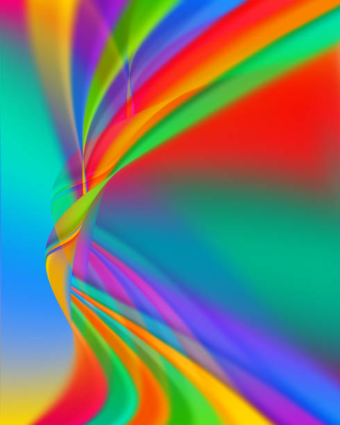 istock Abstract wavy lines soft elegant background with vibrant colors. 1131918418