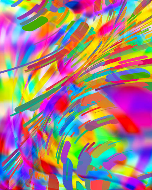 istock Abstract wavy lines soft elegant background with vibrant colors. 1131920319