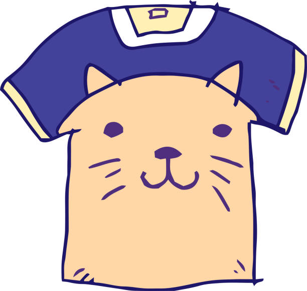 POP Unique Pattern Children T-shirt illustration This is a cute and funny T - shirt with pictures. tシャツ stock illustrations