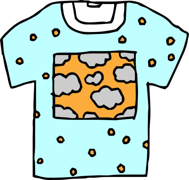 Unique Pattern Children T-shirt illustration This is a cute and funny T - shirt with pictures. tシャツ stock illustrations
