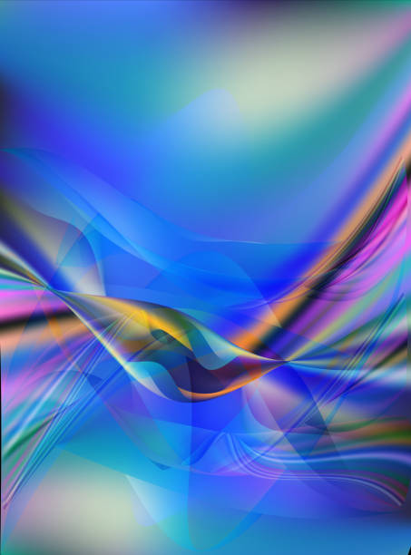 istock Abstract wavy lines soft elegant background with vibrant colors. 1131921745