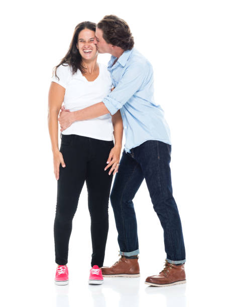 istock Happy couple together kissing 1131922625