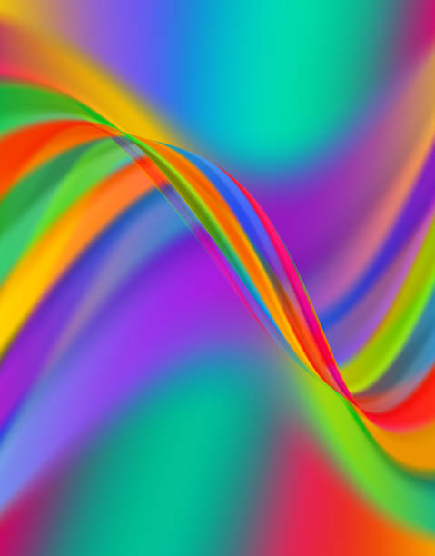 istock Abstract wavy lines soft elegant background with vibrant colors. 1131926768