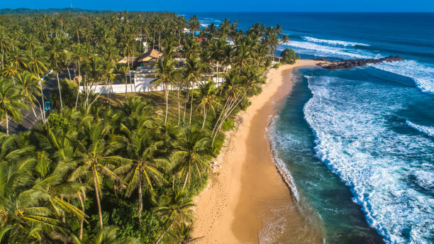 istock Aerial. Beach view in Unawatuna, Sri Lanka. 1131928861
