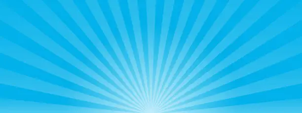 Vector illustration of Blue sun ray background. vector eps10