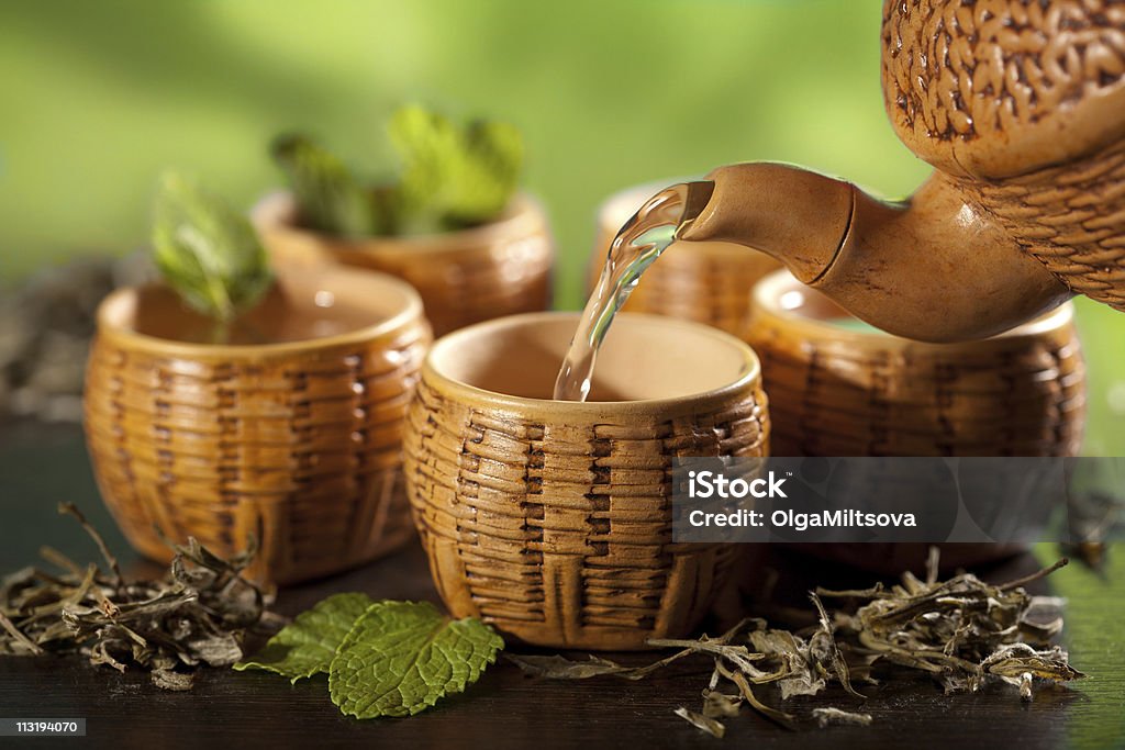 Zielona herbata - Zbiór zdjęć royalty-free (Bai Mudan)