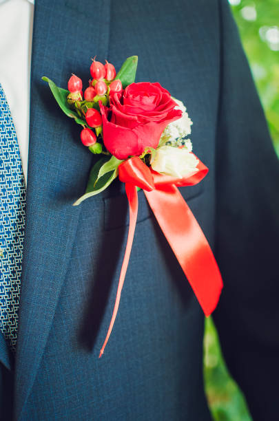 istock Boutonniere groom, wedding 1131940989