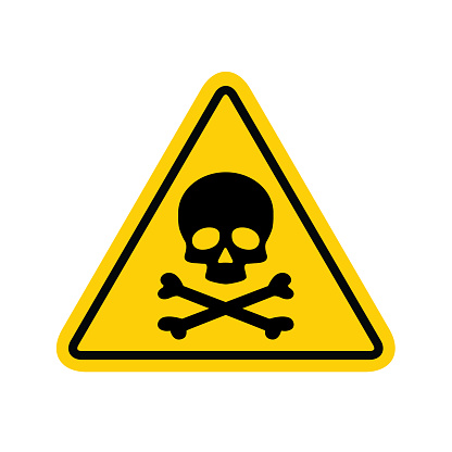 Hazard warning symbol vector icon flat sign symbol with exclamation mark isolated on white background