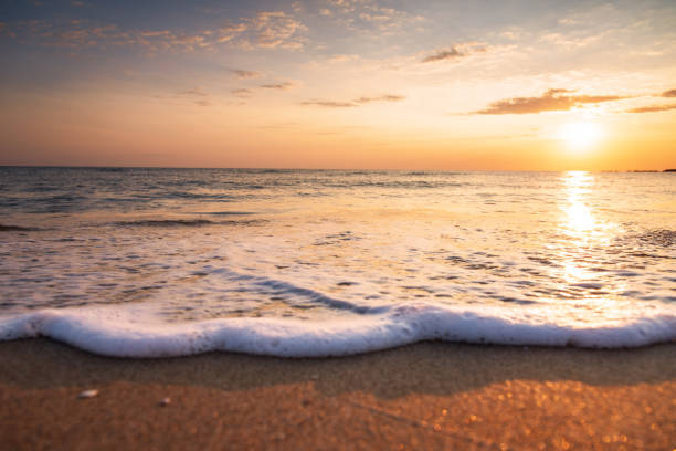 istock Beautiful sunrise over the sea. 1131947063