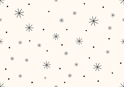 Abstract Background Of Dots And Asterisks Seamless Pattern Stock ...