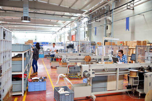 istock Manual workers working at a factory 1131953192