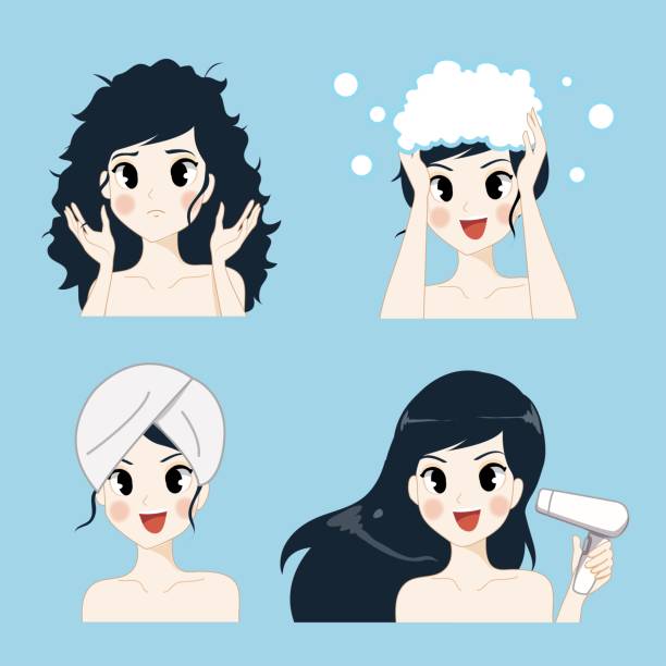 ilustrações, clipart, desenhos animados e ícones de procedimentos do tratamento do cuidado de cabelo 04. - computer icon symbol hair gel hair salon