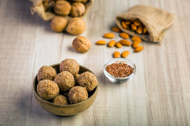 istock Flax seeds pinni - a Punjabi dessert 1131954423