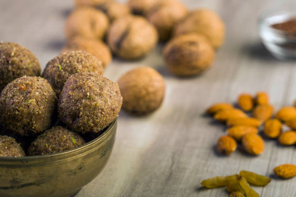 istock Flax seeds pinni - a Punjabi dessert 1131958341