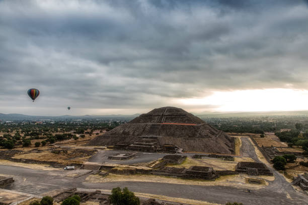 istock Pyramid of the Sun with dramatic Sky 1131959543