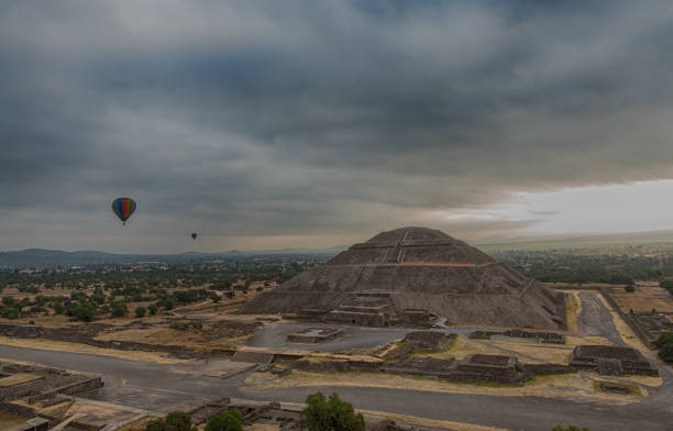 istock Pyramid of the Sun with dramatic Sky 1131959548