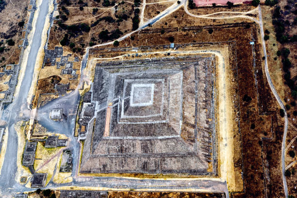 태양의 피라미드, 사 티 우 아칸 - sun temple 뉴스 사진 이미지