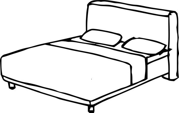 Rough Sketch Of Handwritten Bed Outline Stock Illustration - Download Image  Now - Bed - Furniture, Drawing - Activity, Vector - iStock